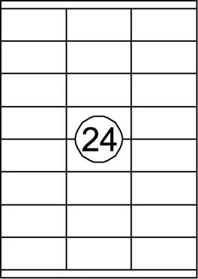 Image de Quantore - Étiquette 70 x 35 mm, 2400 pièces