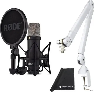 Produktbild von Rode NT1 Signature Black Mikrofon mit PSA-1+ Gelenkarm WH