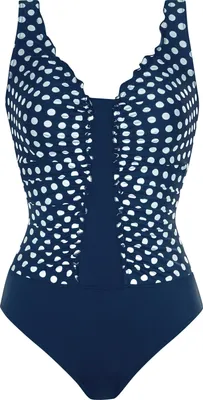 Produktbild von Sunmarin Basic Badeanzug Mit Soft-Schalen, Elegante Raffung vorn, Modischer Print