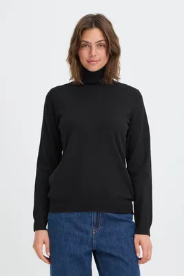 Produktbild von OXMO OXBMMNORA ROLLNECK Damen Pullover Rollkragenpullover Feinstrickpullover regular fit