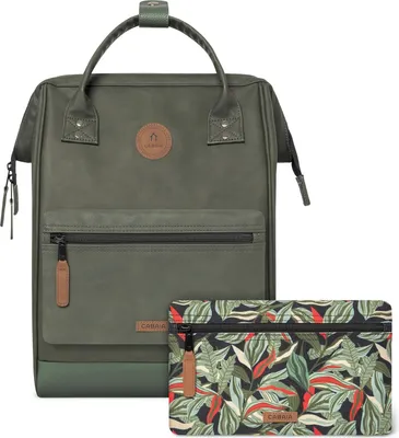 Image de CABAIA sac à dos de loisirs sac à dos pour ordinateur portable Adventurer Vegan Nubuck Backpack 18L Busan vert sapin