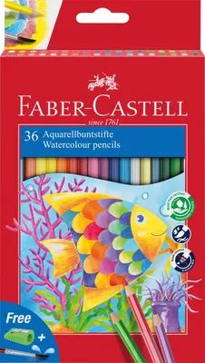 Image de FABER-CASTELL Buntstift Kinder Aquarell 36erKartonetui