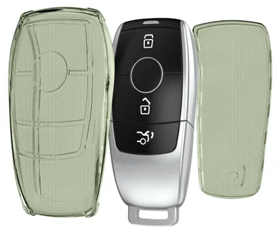 Produktbild von kwmobile Schlüsselhülle für Mercedes Benz Smart Key Autoschlüssel (nur Keyless) Hülle - Autoschlüssel Schlüssel Hülle aus TPU Silikon -