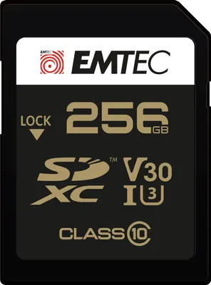 Produktbild von CARD Emtec 256GB UHS-I U3 V30 SpeedIN Pro