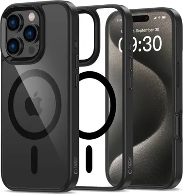 Produktbild von Tech-Protect Magmat Magsafe Iphone 16 Pro Schwarz/Klar