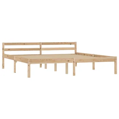 Image de vidaXL Lit en bois massif de pin 180x200 cm