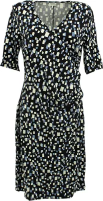 Produktbild von 29762 Gerry Weber, ,  Damen Midikleid, Jersey, blau weiß kariert, 38