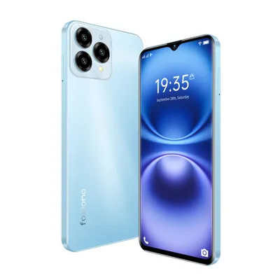 Produktbild von Smartphone 4GRAM, 64GROM, erweiterbar 256GB, Dual-SIM, geeignet für Anfänger, 13 MP Kamera 5 MP Frontkamera 4G (LTE) Mobiles Internet, Blau
