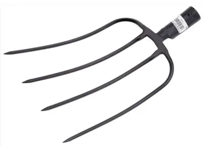 Gartenforke ohne Stiel, 5 Zinken, 470 x 250 mm
