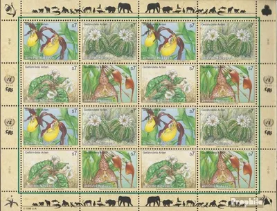 Produktbild von Briefmarken UNO - Wien 1996 Mi 205-208Klb Kleinbogen (kompl.Ausg.) gestempelt Gefährdete Pflanzen
