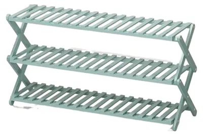 Imagen del producto de Estante para zapatos de bambú con 3, 4, 5 o 6 niveles