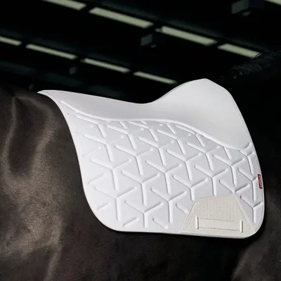 Image de Tapis de selle de dressage moulé LeMieux ProForm, couleur : blanc, taille : L