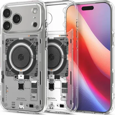 Produktbild von Spigen Ultra Hybrid (MagFit) Neo One, Cover, Apple, iPhone 17 Pro, 16 cm (6.3"), Schwarz, Transparent