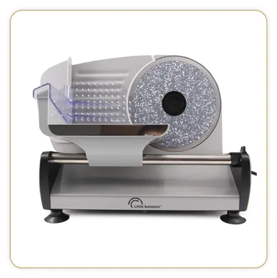 Elektrische Schneidemaschine 200 W, Edelstahl, Schnittstärke 0–15 mm