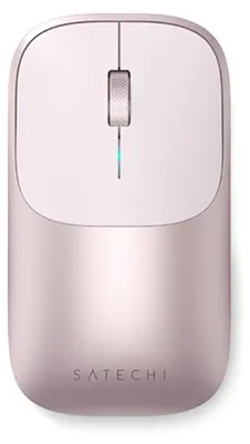 Immagine prodotto di Satechi, mouse wireless con doppia connessione, ricaricabile, modello Slim EX, compatto, rosa
