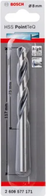 Produktbild von Metallspiralbohrer 2608577171 DIN338 8,0x 75x117 mm HSS PointTeQ