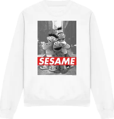 Produktbild von Sesame Street - Sweatshirt für Herren/Damen Uni TV20159 (S) (Weiß)