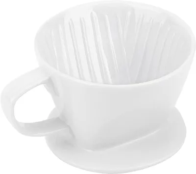 Kaffeefilter aus Porzellan, Größe 1, für 1-2 Tassen, weiß