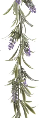 Produktbild von Lavendel Blumengirlande - 1x - Lila - Kunstpflanzen - 80 cm