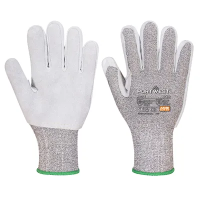 Image de Portwest A674 CS AHR13 Gant de protection anti-coupure en cuir Noir Taille L