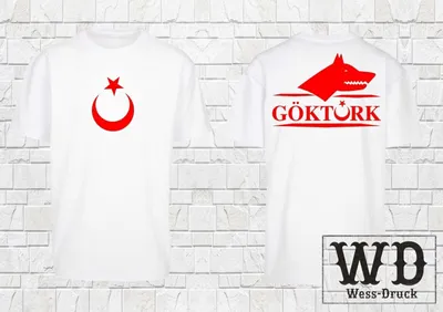Produktbild von Herren Oversize Göktürk T-Shirt Weiß Rot L