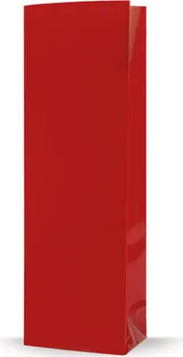 Produktbild von 1000x Blockbodenbeutel Rot 55 + 30mm x 175mm 4-lagig
