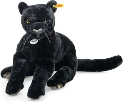 Obrázok produktu pre Steiff 084072 Nero Flap Panther, tkaná kožušina, 40 cm, čierna, ležiaca