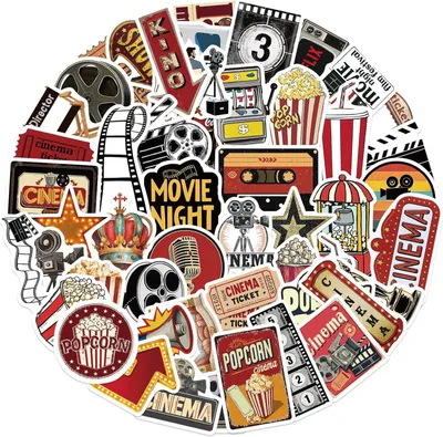 Image de Lot de 100 autocollants, style vintage, imperméables, pour la décoration