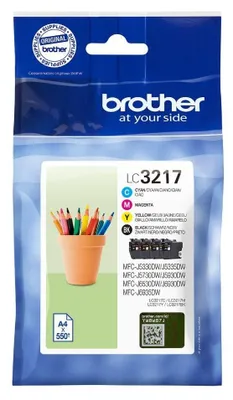 Produktbild von Brother LC3217BK/LC3217C/LC3217M/LC3217Y, 4 Stück