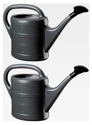 Produktbild von 2X Gießkanne 5L + 1x Blumenkanne Kunststoff für Garten und Zimmerpflanzen