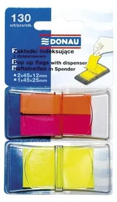 Image de Onglets d'indexation en PP 12 x 40 mm / 25 x 45 mm - Donau