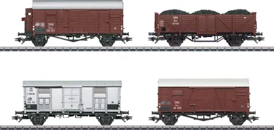 Image de Märklin H0 46564 Coffret de wagons de marchandises pour la locomotive à vapeur BR 52
