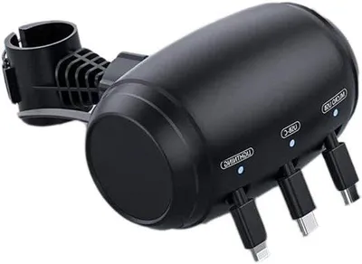 Image de Station de recharge 3-en-1 pour Android/Type C, câble rétractable