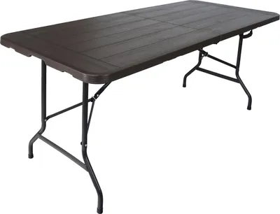 Produktbild von Buffettisch Klapptisch 180 x 75 cm Holzoptik klappbar Kunststoff Gartentisch  Bierzelttisch