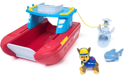 Produktbild von PAW Patrol - Sea Patroller Rettungsboot mit Chase Figur und Hai, Boot, 3 Jahr(e), Kunststoff, Mehrfarbig