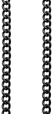 Produktbild von REGENT Herren Taschenuhr Kette 5 mm Breite 31 cm Länge mit Karabiner und Federring Schwarz P-625