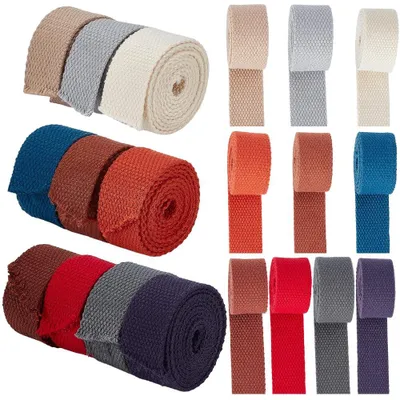 Gurtband 45 m, 2,5 cm, 10 Farben, Polyester-Baumwolle, DIY
