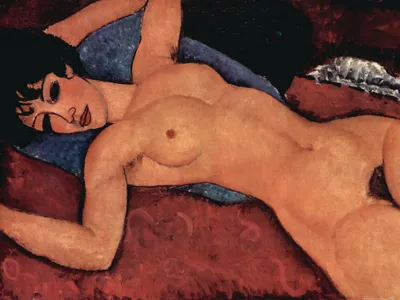 Produktbild von Amedeo Modigliani Kunstdruck Bild - Liegender Akt, 1917 (60 x 80 cm)