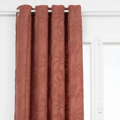 Produktbild von Vorhang "willow" jacquard terracotta 135x260cm  - Atmosphera créateur d'intérieur
