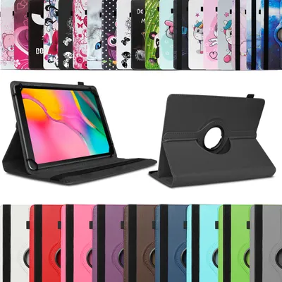 Produktbild von Tablet Tasche für Samsung Galaxy Tab A 10.1 2019 Hülle Schutzhülle 360° Drehbar, Farben:Motiv 3