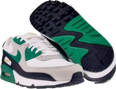 Produktbild von Nike Air Max 90 - Herren Sneakers Schuhe Weiß-Grün FB9658-102 , EU 42 US 8.5