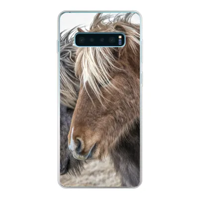 Produktbild von MuchoWow® Handyhülle Schutzhülle Hülle für Samsung Galaxy S10 Plus Pferde - Natur - Makro Silikon Softcase Handy Hülle - Schutzhülle
