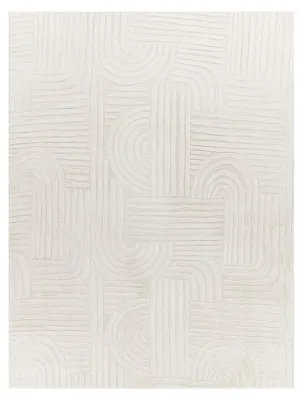 Produktbild von TT Home Wohnzimmer Teppich Esszimmer Kurzflor Moderne Geometrische Optik Mit Streifen Skandi Boho Style Flauschig Unifarben Größe 80x150 cm