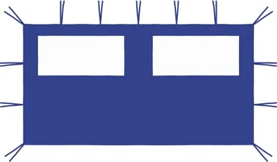 Produktbild von Pavillon-Seitenwand mit Fenstern 4x2 m Blau