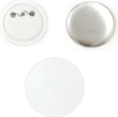 Zdjęcie produktu dla PixMax 37 mm – półfabrykaty do przypinek, przypinki, nadruk na przypinkach, 100 sztuk do maszyny do produkcji przypinek, prasy do przypinek, urządzenia do produkcji identyfikatorów