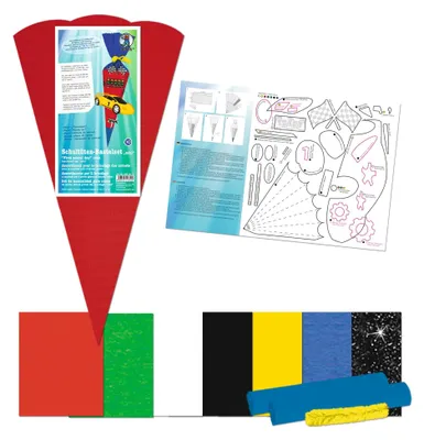 Produktbild von Bastelset Schultüte Mini Rennwagen