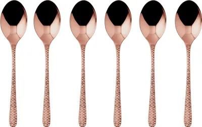 Productafbeelding van Sambonet Set 6 Mokkalöffel Edelstahl/PVD Kupfer 52765CA7