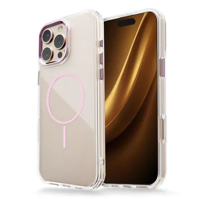 Obrázok produktu pre Puzdro Clear Thin Mag pre Apple iPhone 16e, ružová farba