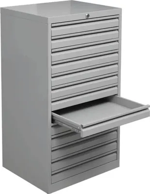 Produktbild von Schubladenschrank Swan | 13 Schubladen | DIN A3 | HxBxT 98x53x43cm | Grau