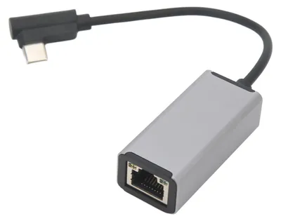 Productafbeelding van USB-C naar RJ45 Ethernet-adapter, 10 Mbit/s, 100 Mbit/s, netwerkadapter voor telefoon of laptop